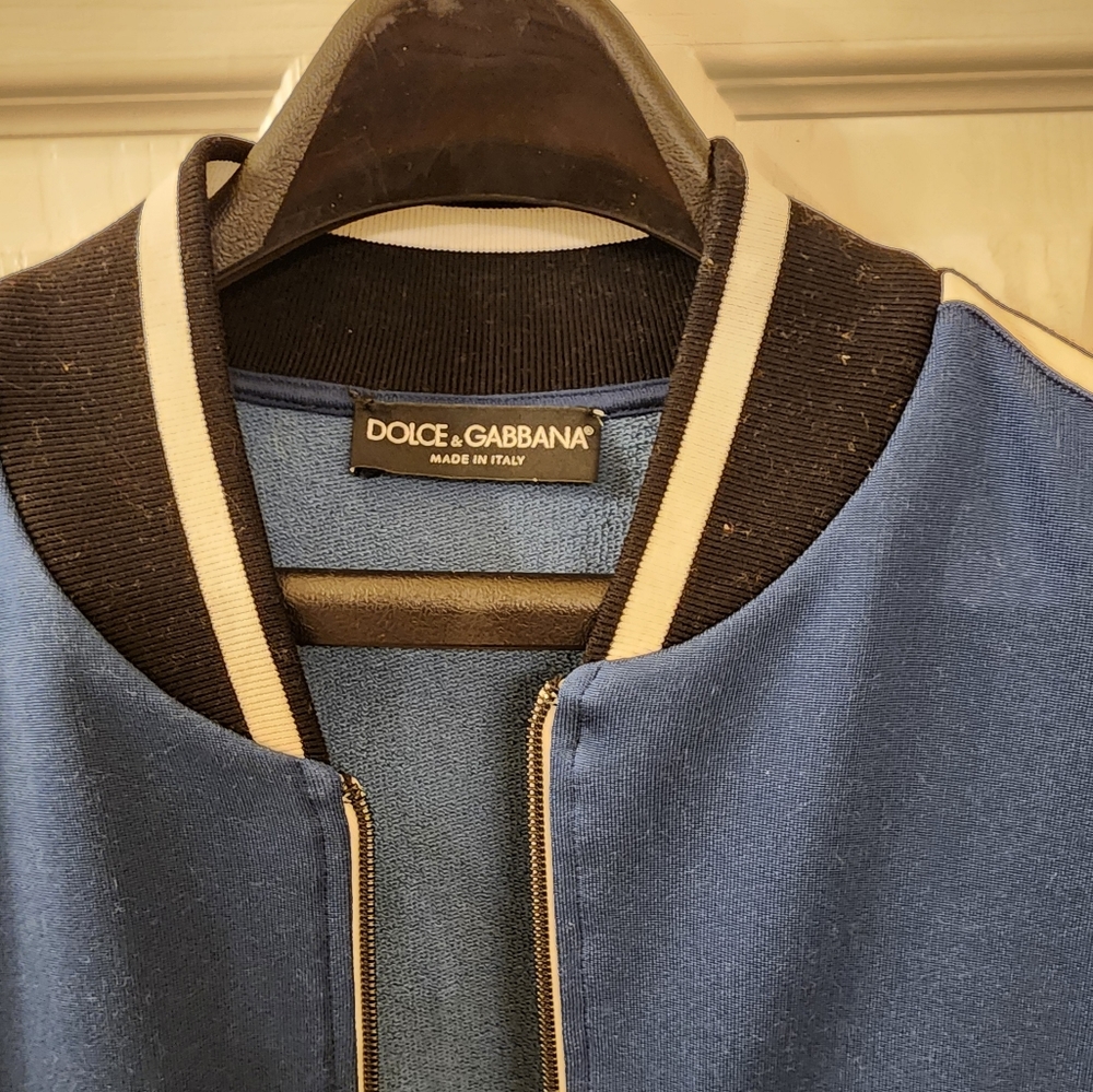 Dolce & Gabbana Men's Blue Bomber Jacket - Picture 6 of 8